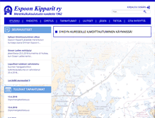Tablet Screenshot of espoonkipparit.fi